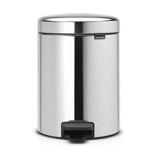 Load image into Gallery viewer, Brabantia New Icon Pedal Bin, 5 Liters - Brilliant Steel
