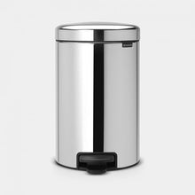 Load image into Gallery viewer, Brabantia New Icon Pedal Bin, 12 Liters - Brilliant Steel
