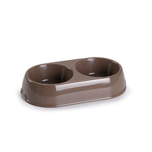 Load image into Gallery viewer, Plastic Forte Double Pet Bowl, Small - Available in different colors
