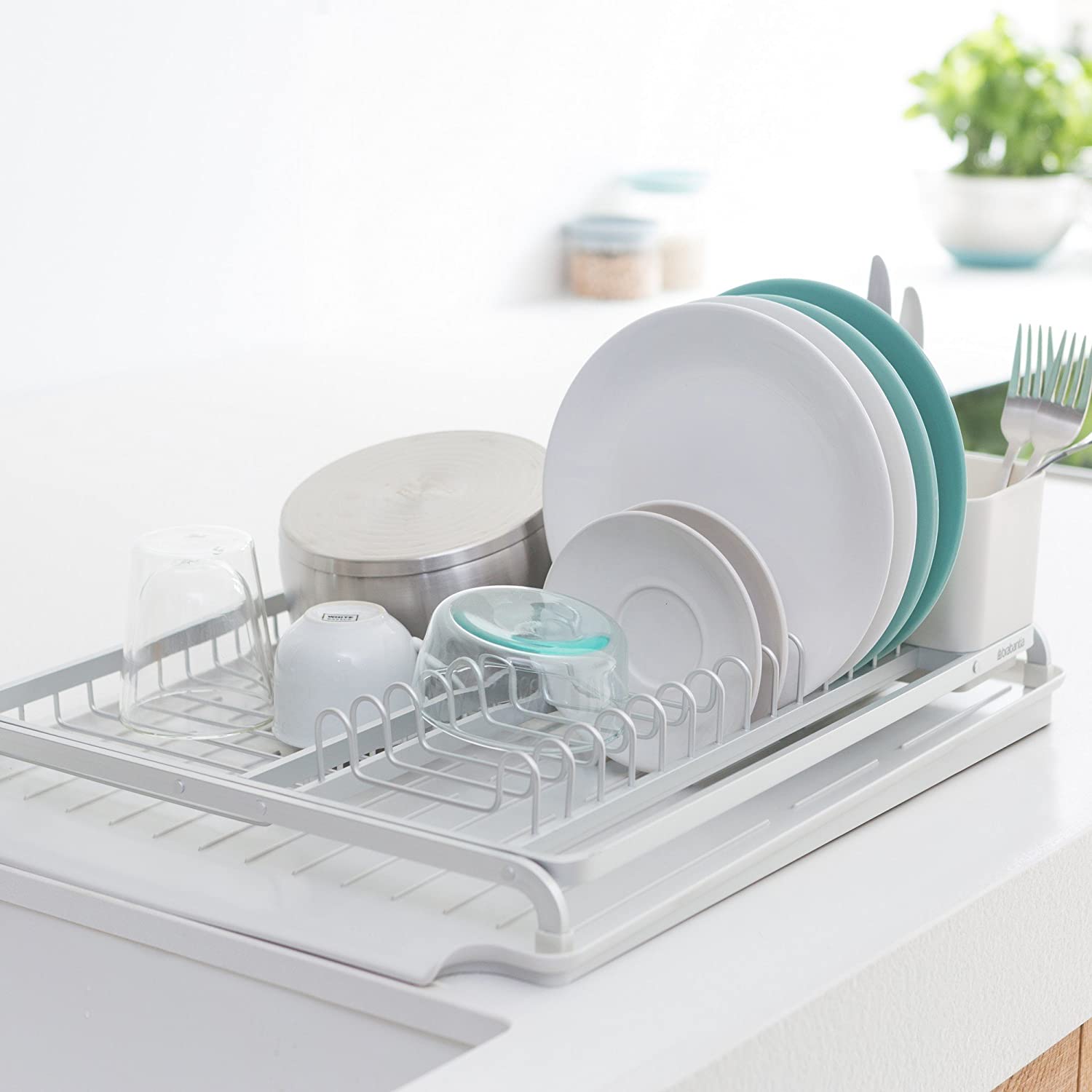 Plastic Forte Large Dish Drying Rack with Tray - Available in