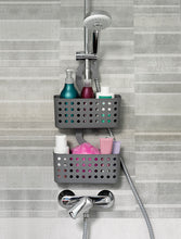 Load image into Gallery viewer, Plastic Forte Hanging Shower Caddy No Installation Required - Available in different colors
