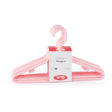 Load image into Gallery viewer, Gab Plastic Set of 10 Children Hangers – Available in several colors
