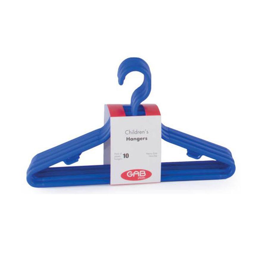 Gab Plastic Set of 10 Children Hangers – Available in several colors
