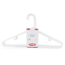 Load image into Gallery viewer, Gab Plastic Set of 6 Standard Adult Hangers - Available in several colors
