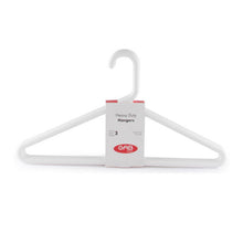 Load image into Gallery viewer, Gab Plastic Set of 3 Heavy Duty Adult Hangers - Available in several colors
