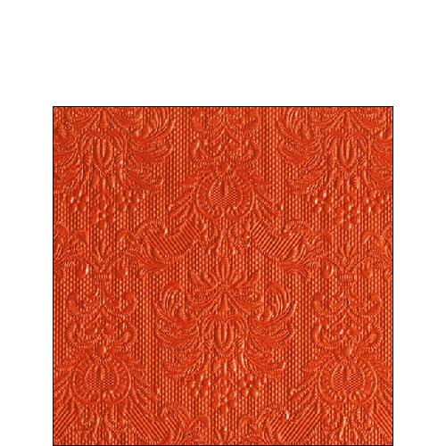 Ambiente Embossed Napkins Elegance Orange -  Available in 2 sizes