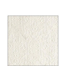 Load image into Gallery viewer, Ambiente Embossed Napkins Elegance Pearl White -  Available in 2 sizes

