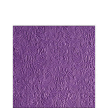 Load image into Gallery viewer, Ambiente Embossed Napkins Elegance Purple -  Available in 2 sizes
