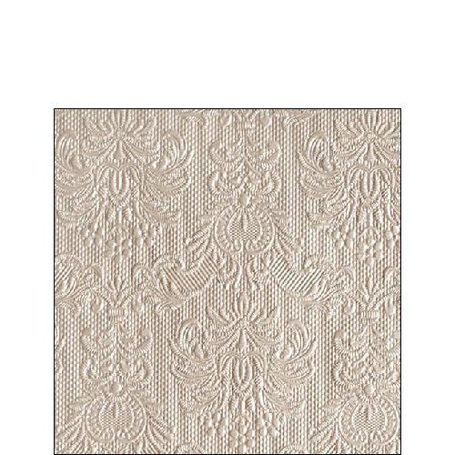 Ambiente Embossed Napkins Elegance Pearl Taupe -  Available in 2 sizes