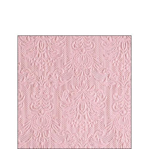 Ambiente Embossed Napkins Elegance Pastel Rose -  Available in 2 sizes