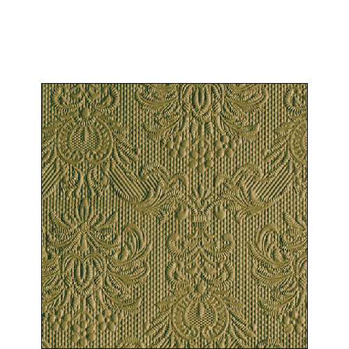 Ambiente Embossed Napkins Elegance Olive Green -  Available in 2 sizes