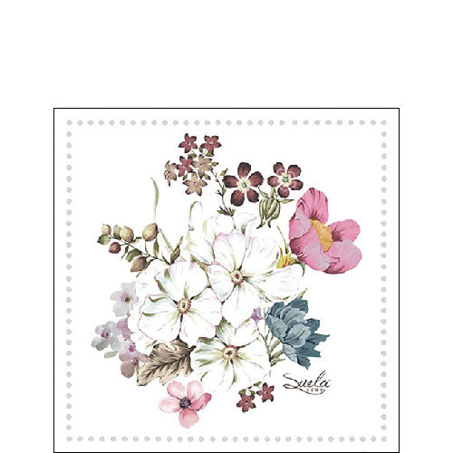 Ambiente Mea Flowers Napkins -  Available in 2 sizes