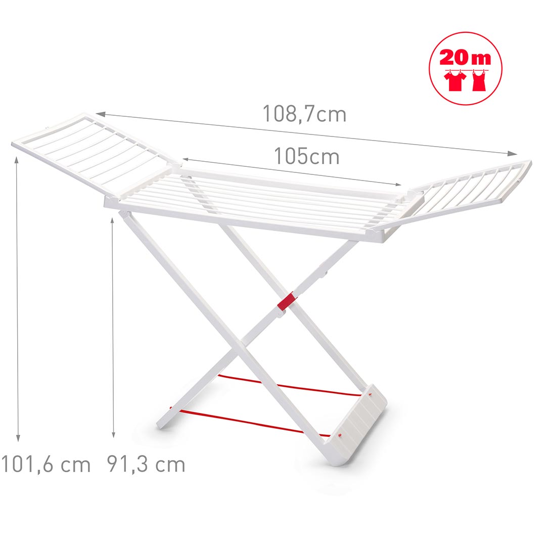 Plastic Forte Resin Clothe Drying Rack 20m White KATEI UAE