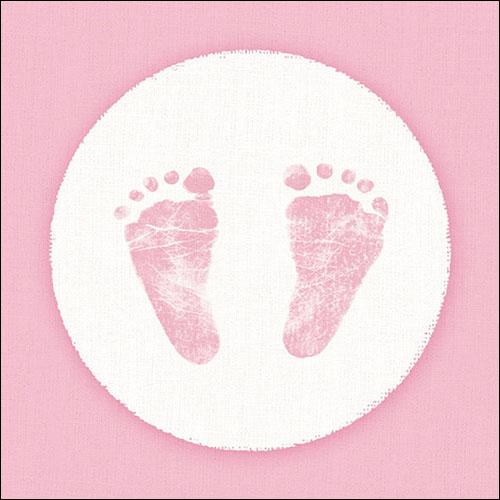 Ambiente Baby Steps Baby Girl Napkins - Available in 2 Sizes