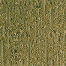 Load image into Gallery viewer, Ambiente Embossed Napkins Elegance Olive Green -  Available in 2 sizes
