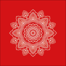 Load image into Gallery viewer, Ambiente Mandala White/Red Napkins - Large
