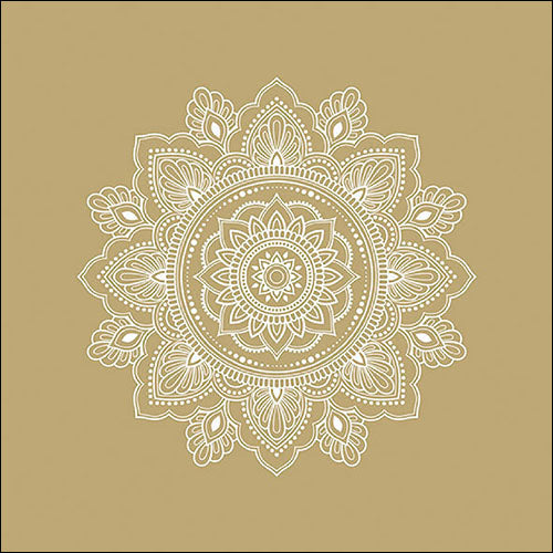Ambiente Mandala White/Gold Napkins - Large