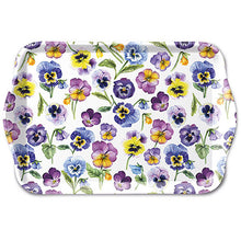 Load image into Gallery viewer, Ambiente Melamine Tray Pansy All Over - 13x21cm

