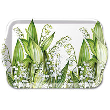 Load image into Gallery viewer, Ambiente Melamine Tray Sweet Lily - 13x21cm
