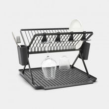 Load image into Gallery viewer, Brabantia Foldable Dish Drying Rack, Large - Dark Grey
