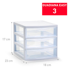 Load image into Gallery viewer, Plastic Forte Guadiana Easy Chest of 3 Drawers / Storage Unit - White

