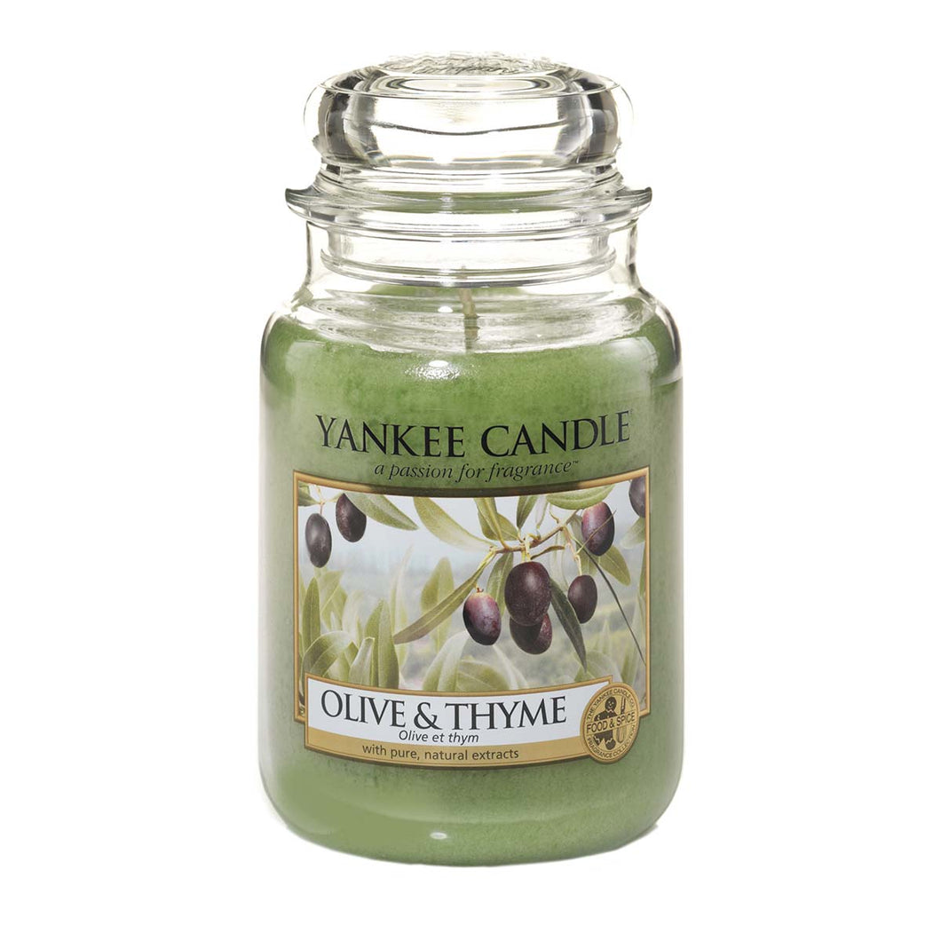 Yankee Candle Glass Jar Candle - Olive & Thyme