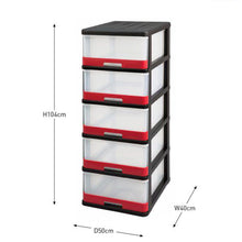 Load image into Gallery viewer, Allibert Hercule Chest of Drawers with 5 Drawers - 40 x 50 x 104cm

