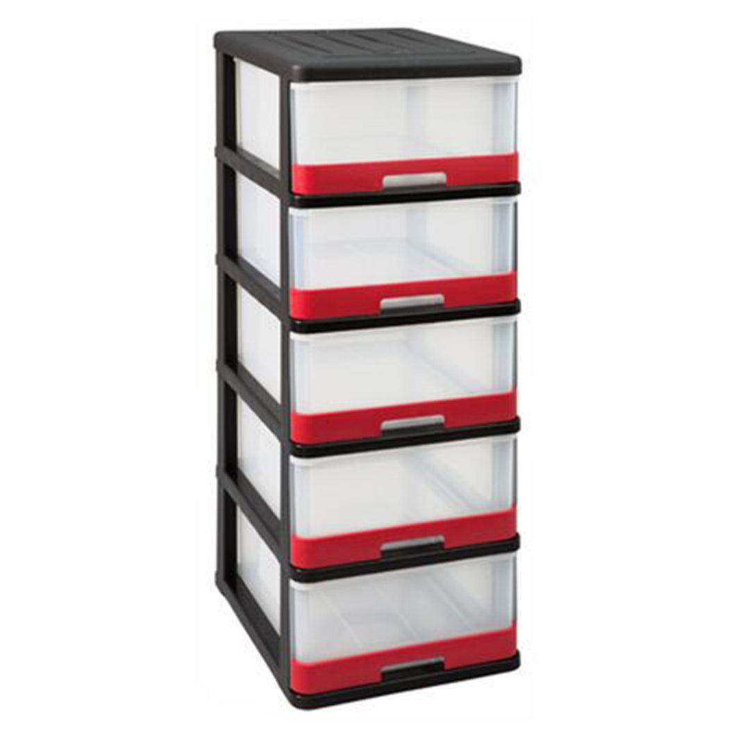 Allibert Hercule Chest of Drawers with 5 Drawers - 40 x 50 x 104cm