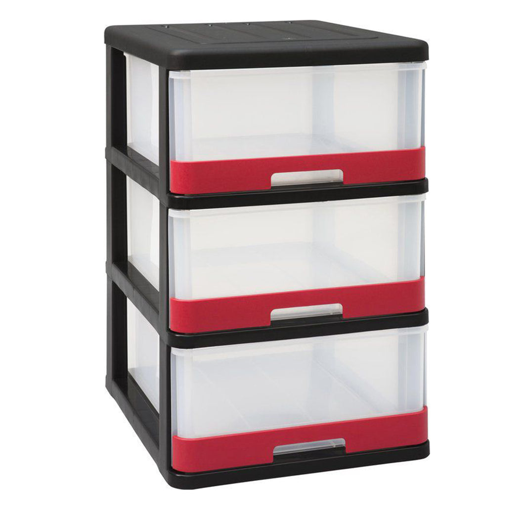 Allibert Hercule Chest of Drawers with 3 Drawers - 40 x 50 x 69cm