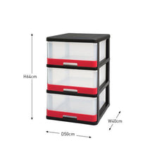 Load image into Gallery viewer, Allibert Hercule Chest of Drawers with 3 Drawers - 40 x 50 x 69cm
