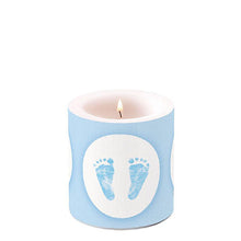 Load image into Gallery viewer, Ambiente Baby Boy Candle Baby Steps, Blue - Unscented
