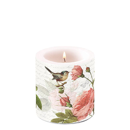 Ambiente Sophie Roses Candle - Available in 2 sizes