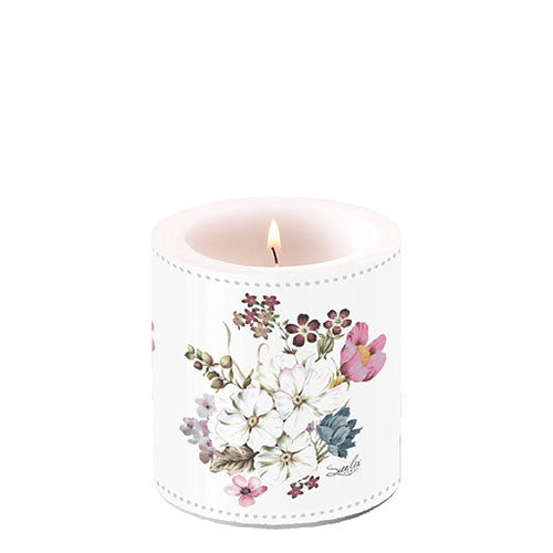 Ambiente Mea Flowers Candle - Available in 2 sizes