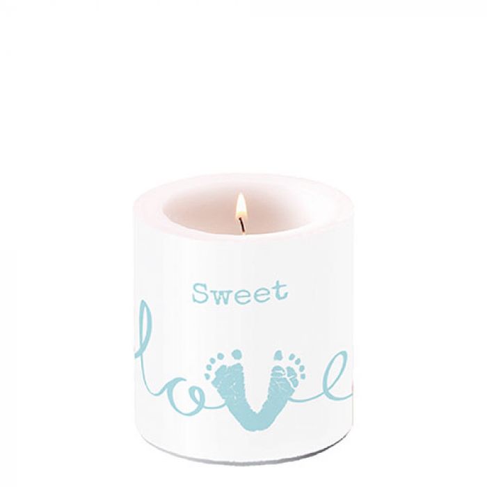 Ambiente Sweet Love Boy Candle - Unscented