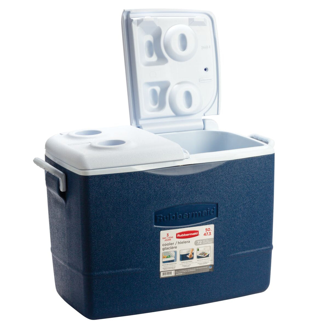 Rubbermaid Victory Cooler - 47.3 Liters, Blue
