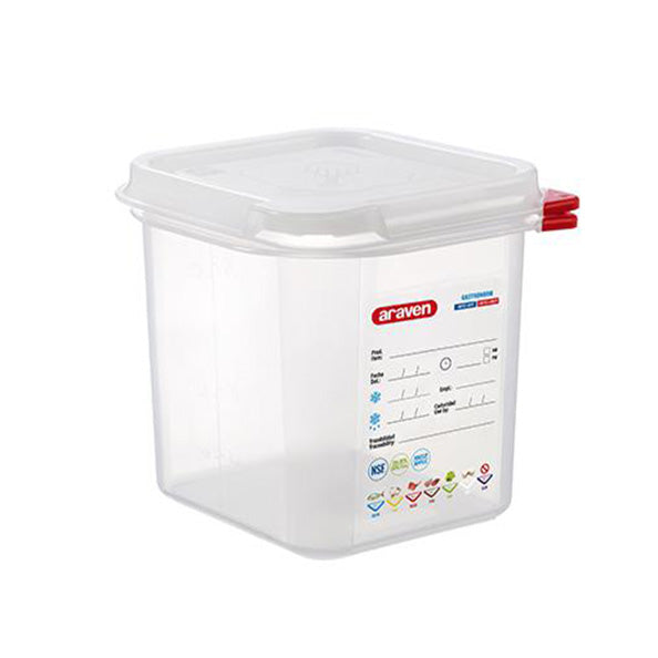 Araven Airtight Containers GN (Gastronom) 1/6 - 17.6 x 16.2 x 15.6cm ...