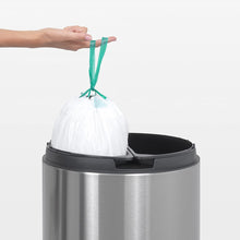 Load image into Gallery viewer, Brabantia Recycle Touch Bin  with 2 Compartments, 2 x 20 Liters – Matt Steel Fingerprint Proof
