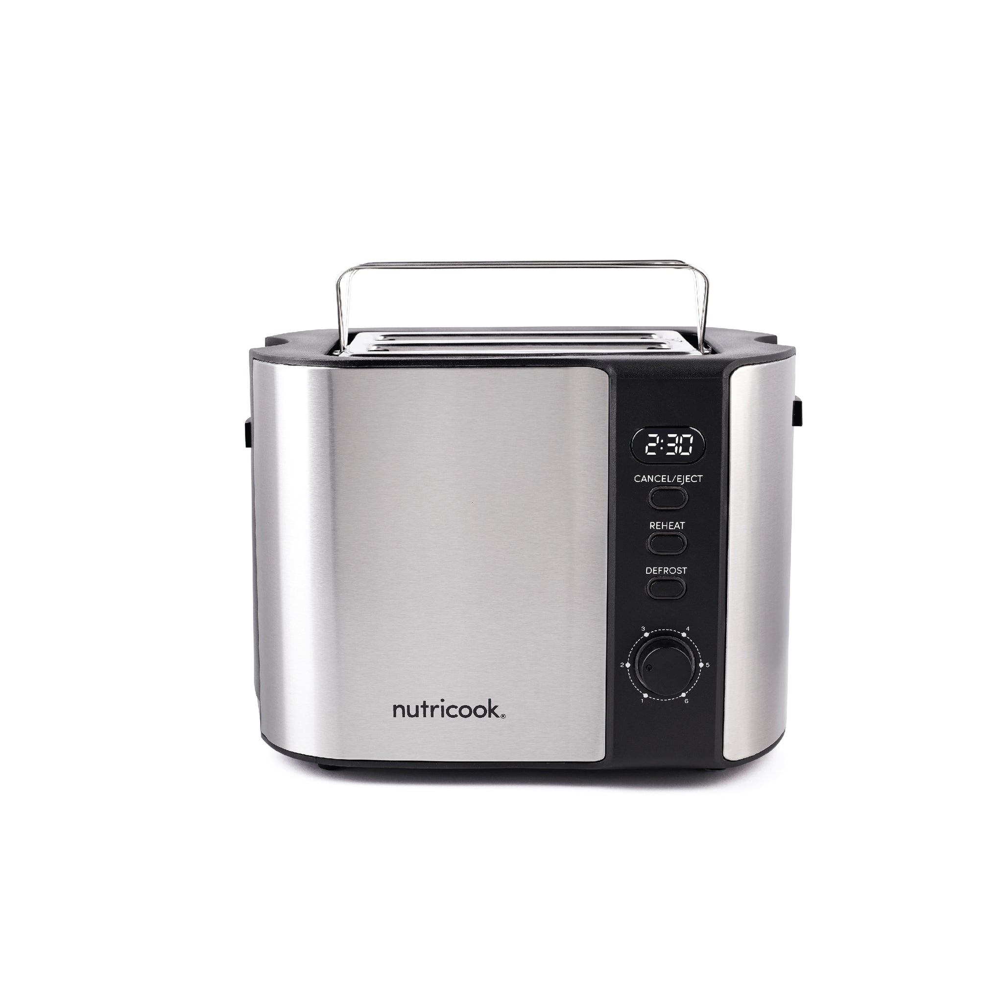 Nutricook Digital 2-Slice Toaster with LED Display, Stainless Steel To –  KATEI UAE