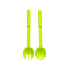 Load image into Gallery viewer, Gab Plastic Set of Salad Spoon and Fork- Available in several colors
