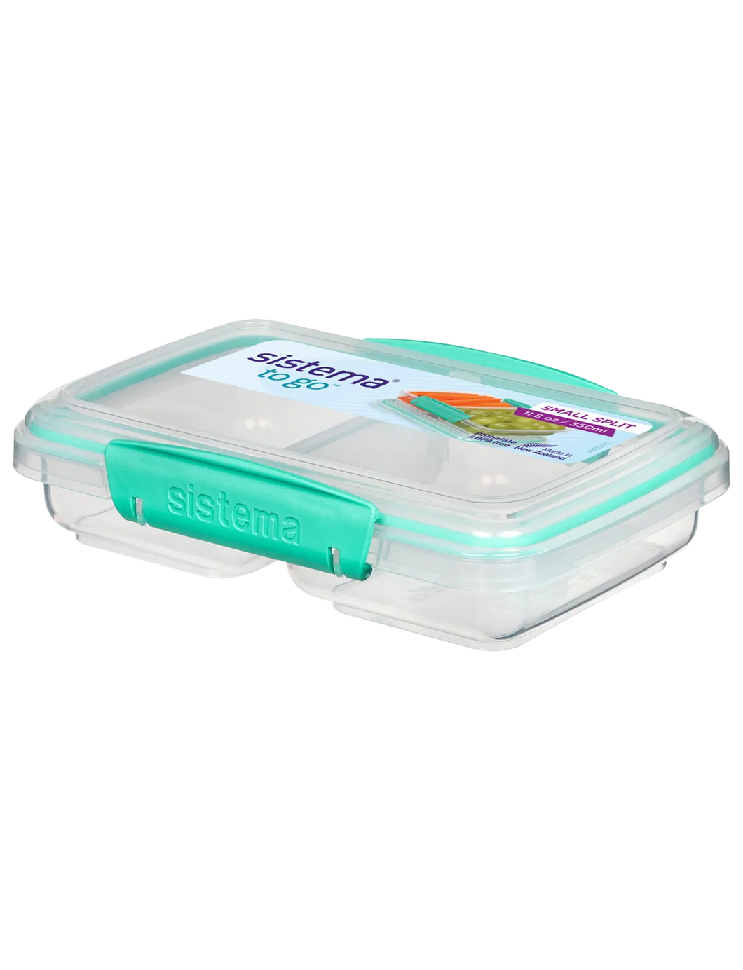 Sistema Small Split To Go Divided Food Container, 350ml - Available in Several Colors