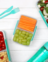 Load image into Gallery viewer, Sistema Small Split To Go Divided Food Container, 350ml - Available in Several Colors
