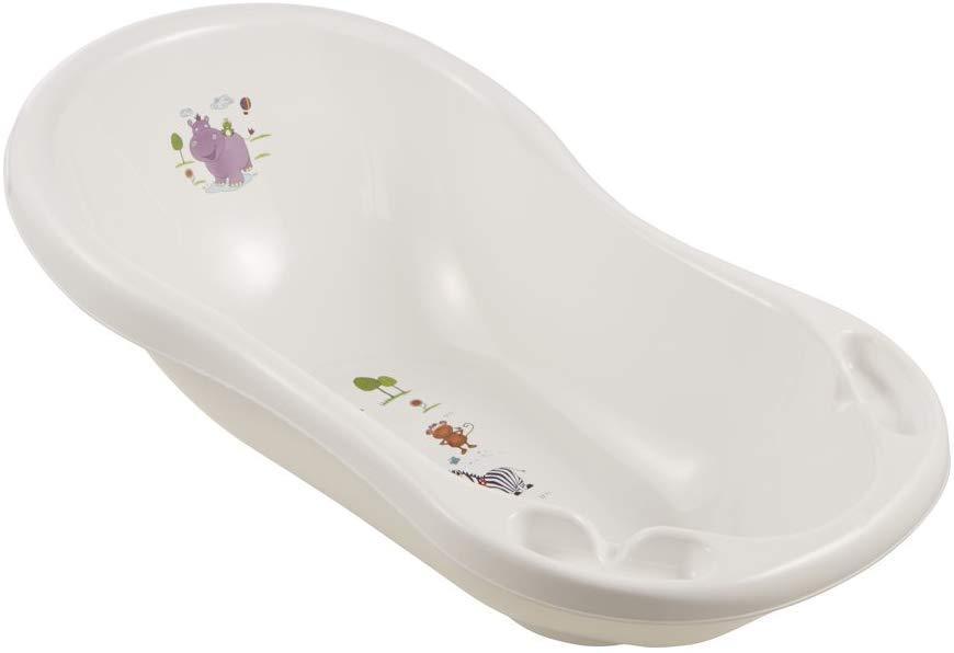 Keeeper Hippo Baby Bath with Plug  - White (Maria)