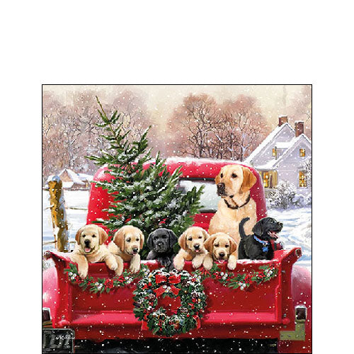Ambiente Christmas Family Trip Napkins -  Available in 2 sizes