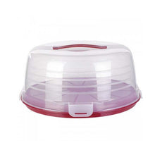 Load image into Gallery viewer, Curver Large Round Plastic Cake Box with Handle
