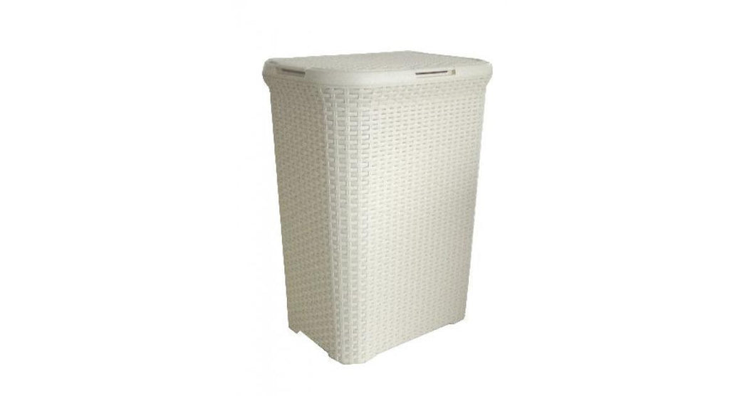 Curver Rattan Laundry Hamper- 60 Liters, Available in 3 Colors