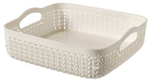Load image into Gallery viewer, Curver Knit Square Tray Basket A5, 2.8 liters - 23 x 23cm
