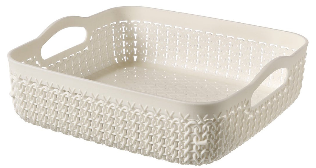 Curver Knit Square Tray Basket A5, 2.8 liters - 23 x 23cm