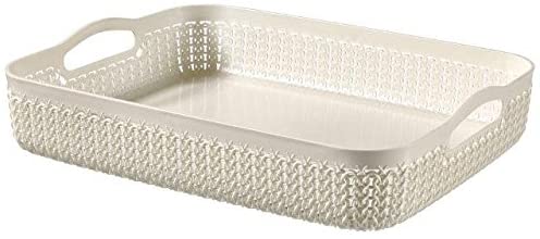 Curver Knit Rectangular Tray Basket A4, 4.5 liters - 35 x 27cm