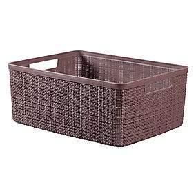 Curver Jute Medium Baskets - 12L, 36 x 28 x 15cm