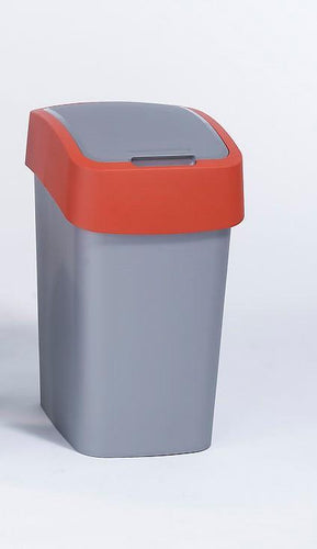 Curver Pacific Slide Bin - 25 Liters, Red & Grey